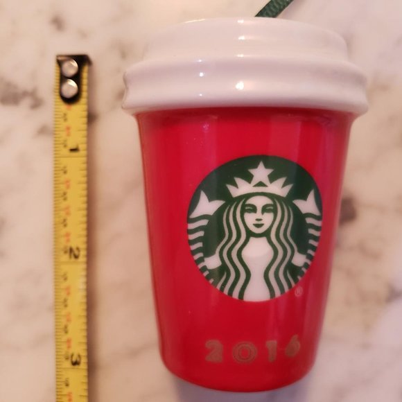 Starbucks 2016 Original Red Holiday Cup Ornament - Picture 2 of 4
